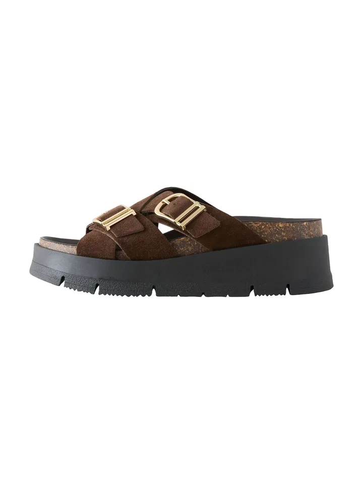 Next Zapatos abiertos  chocolate