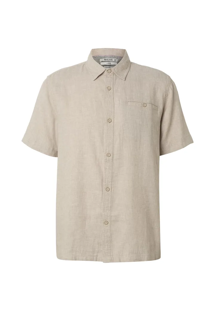 INDICODE JEANS Camisa 'Trope' taupe