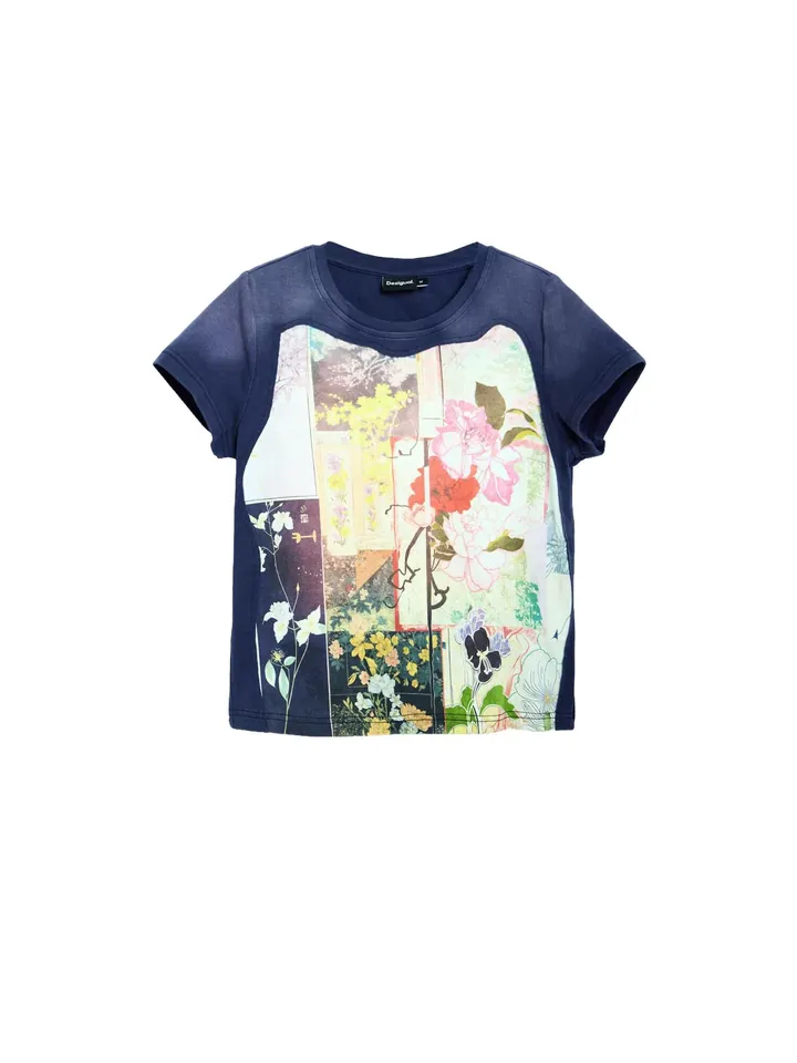 Desigual Camiseta azul oscuro / mezcla de colores