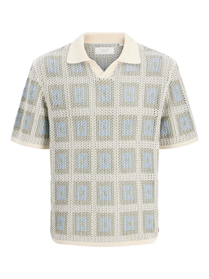 JACK & JONES Camiseta  crema / azul pastel