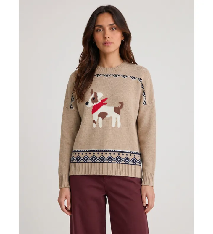 Weekend Max Mara para mujer. 2625366232650 Jersey de Punto Pavidi beige (L), Casual, Lana