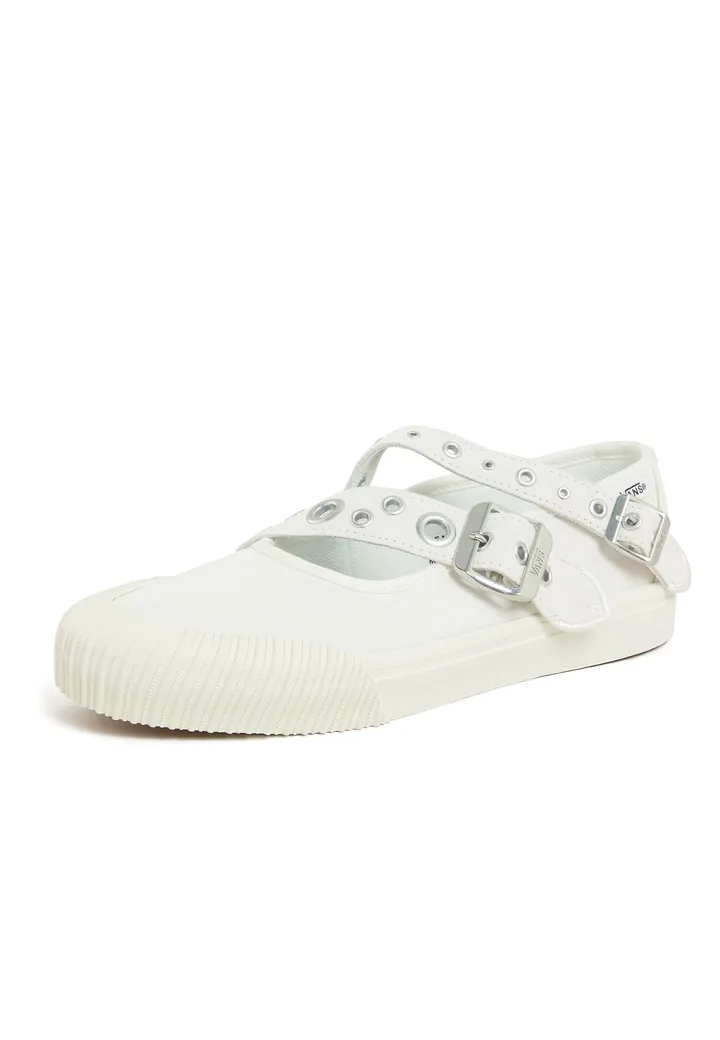 VANS Bailarinas con hebilla blanco