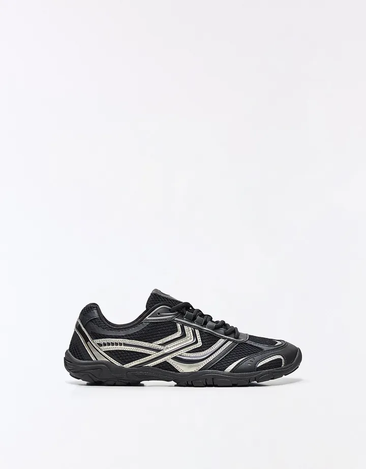 Bershka Deportivo Barefoot Hombre 39 Negro