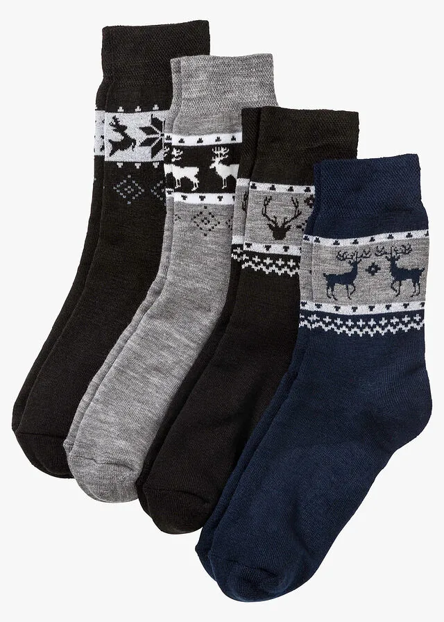 Calcetines térmicos unisex (paquete de 4 unidades)