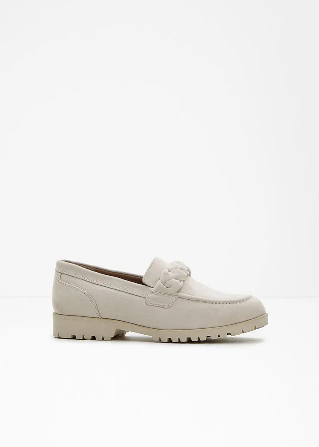 Mocasines chunky con detalles trenzados
