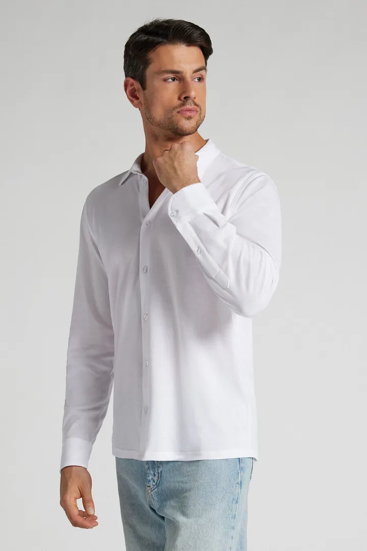 Intimissimi Camisa de Algodón Piqué Hombre Azul Claro Tamaño L