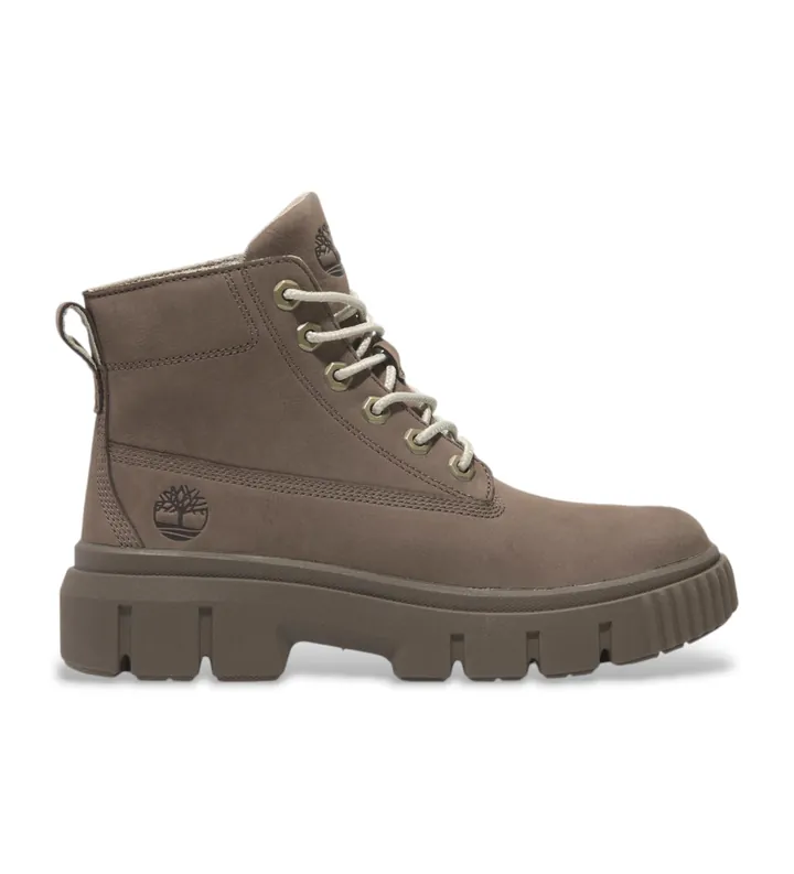Timberland para mujer. TB0A2FT6EM51 Botines de piel Greyfield taupe (36 W), Plano, Cordones, Casual, Sostenible