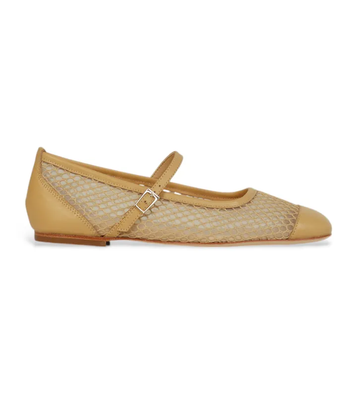 Alpe para mujer. 542013 Bailarinas de Piel Pretty beige (38), Plano, Hebilla, Casual