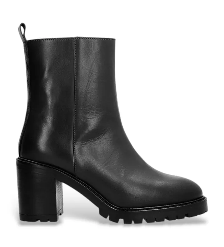 Alpe para mujer. 522208 Botines de piel Valley negro (35), 3 a 5cm, Ninguno, Casual