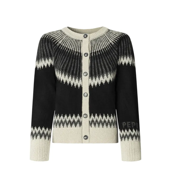 Pepe Jeans para mujer. PL7000048 Cárdigan Cissy gris (L), Casual, Acrílico