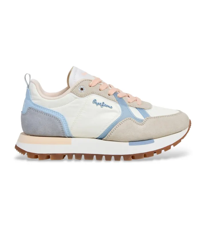 Pepe Jeans para mujer. PLS400026 Zapatillas Ari Fresh multicolor (36), Plano, Cordones, Casual