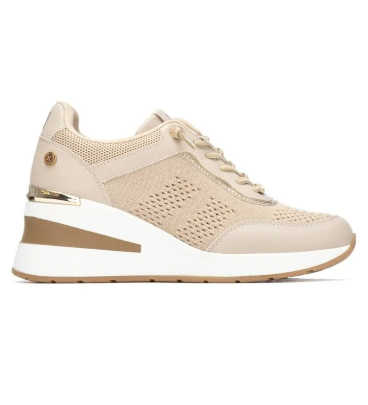 Xti para mujer. 14544701-BEIGE Zapatillas 145447 beige (38), 5 a 8cm, Cremallera, Casual