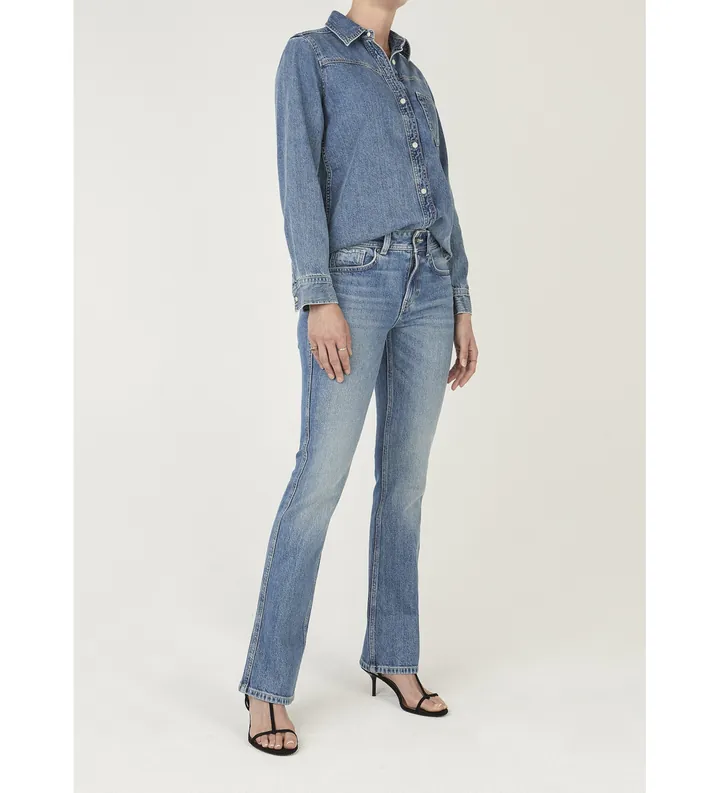 Pepe Jeans para mujer. PL20509244VB Jeans Bootcut Piper azul (25/30), Casual, Algodón, Denim