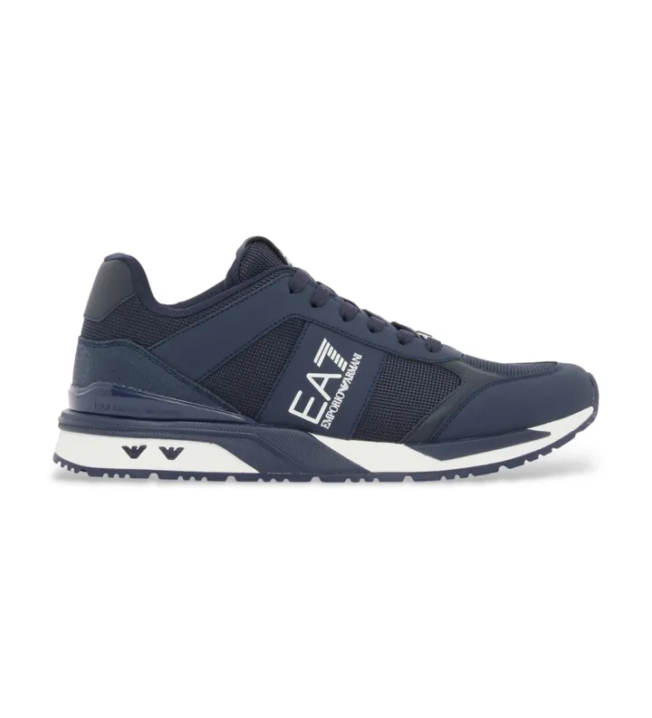 EA7 unisex. 7X000656_AF13550 Zapatillas Black&White Evo marino (37 1/3), Azul, Tela, Plano, Cordones, Casual