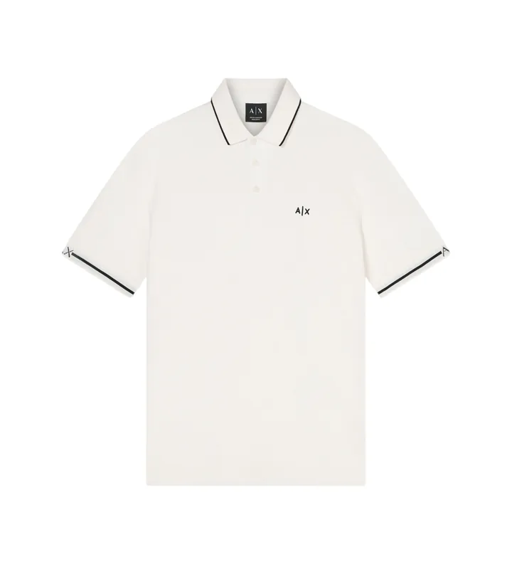 A|X Armani Exchange para hombre. XM002356AF13026U0009 Polo Casual beige (L), Algodón, Manga corta