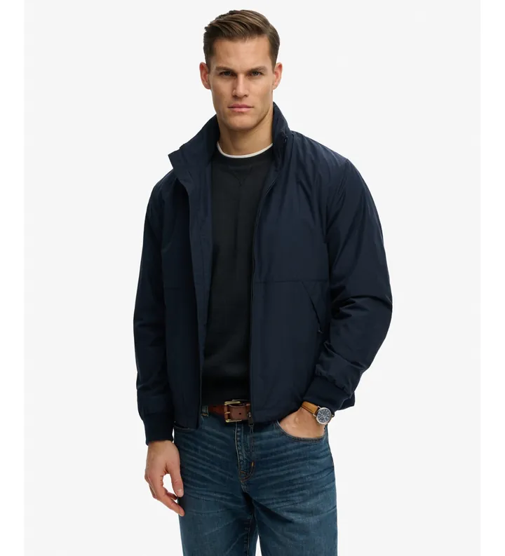 Superdry para hombre. M5012344A Chaqueta Flyweight Sports marino (L), Casual, Algodón