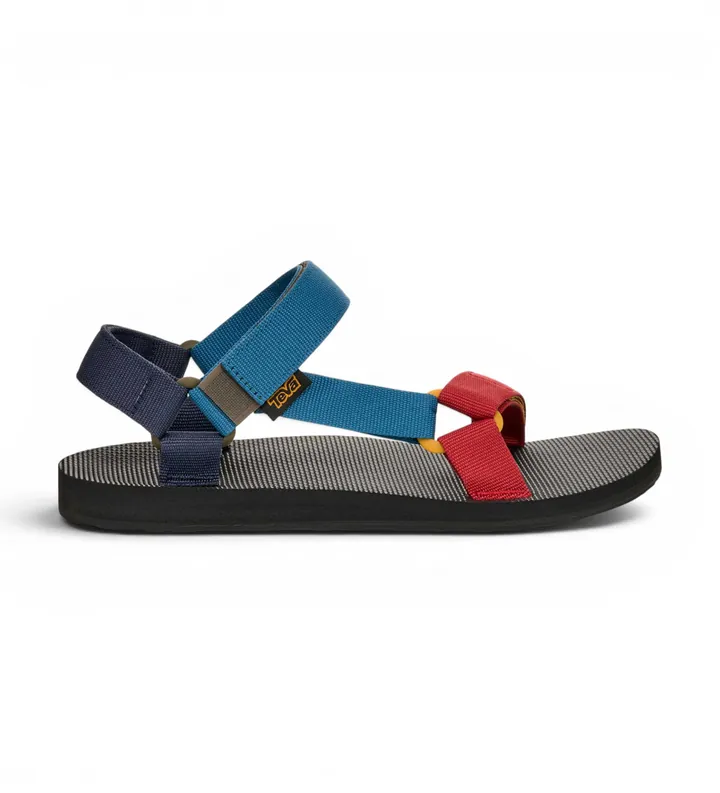 Teva para hombre. 1004006 Sandalias Original Universal azul, rojo (40.5), Plano, Velcro, Casual