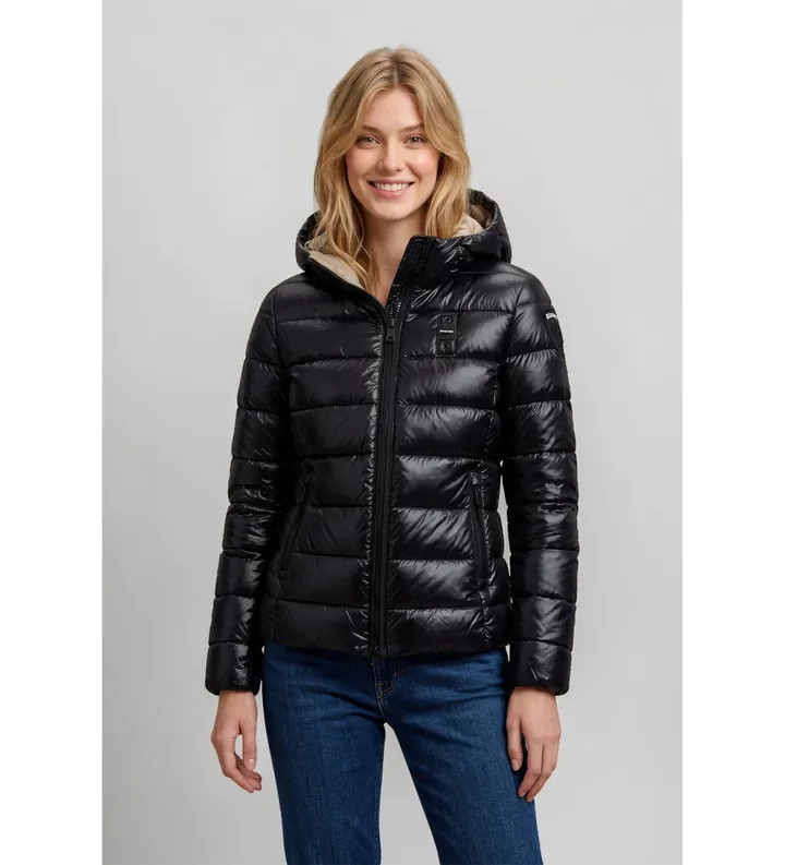 Blauer para mujer. 26WBLDC02070 Chaqueta acolchada Caroll negro (L), Casual, Poliamida