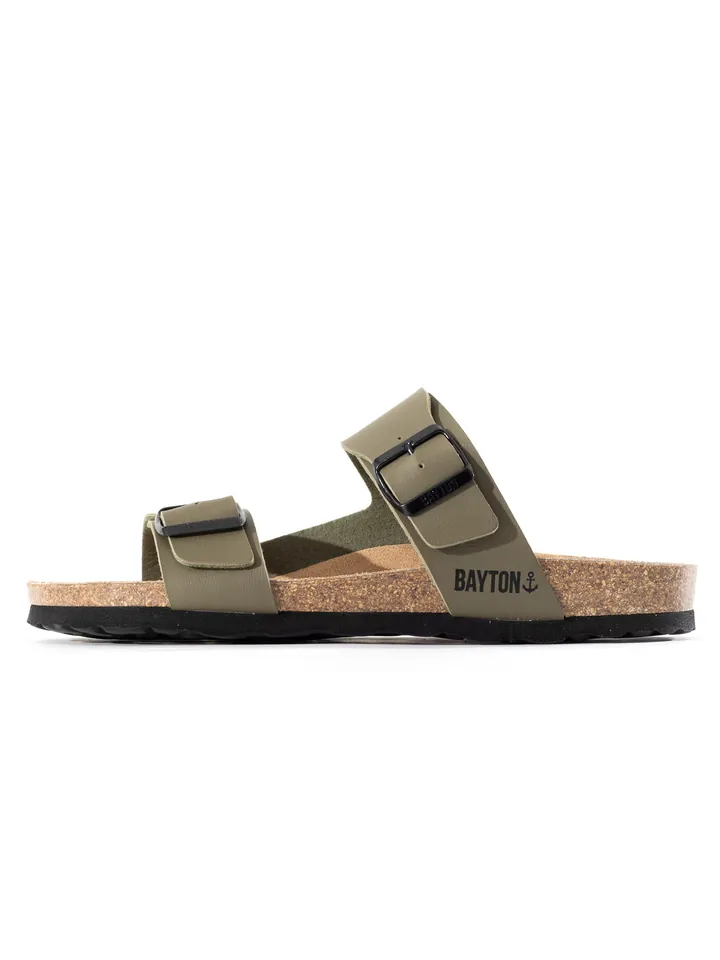 Bayton Zapatos abiertos 'Ilithyie' oliva / negro