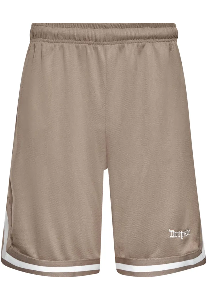 Dropsize Pantalón  taupe / blanco