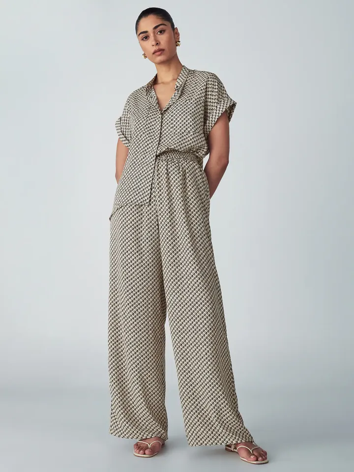 Willa Pantalón 'Sky'  crema / negro