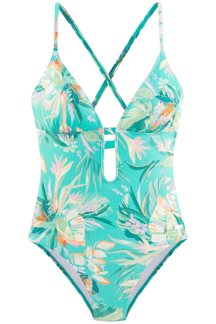 VENICE BEACH Traje de baño beige claro / turquesa / jade