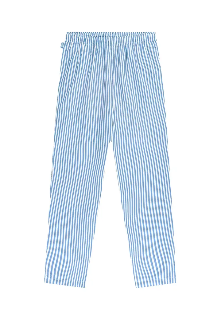 Pockies Pantalón de pijama azul claro / blanco