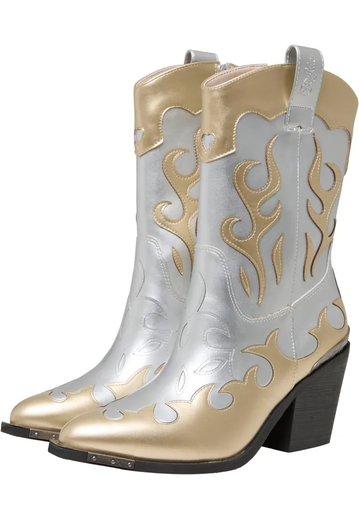 BUFFALO Botas camperas oro / plata