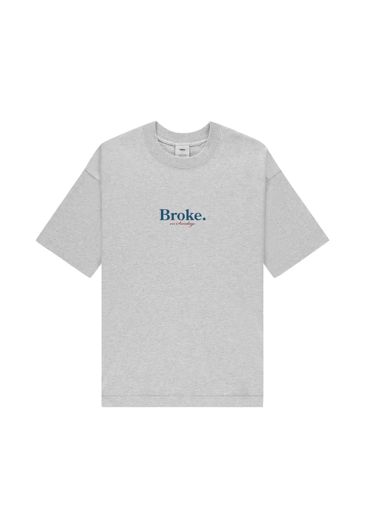 Pockies Camiseta 'Broke' azul / gris moteado / rojo