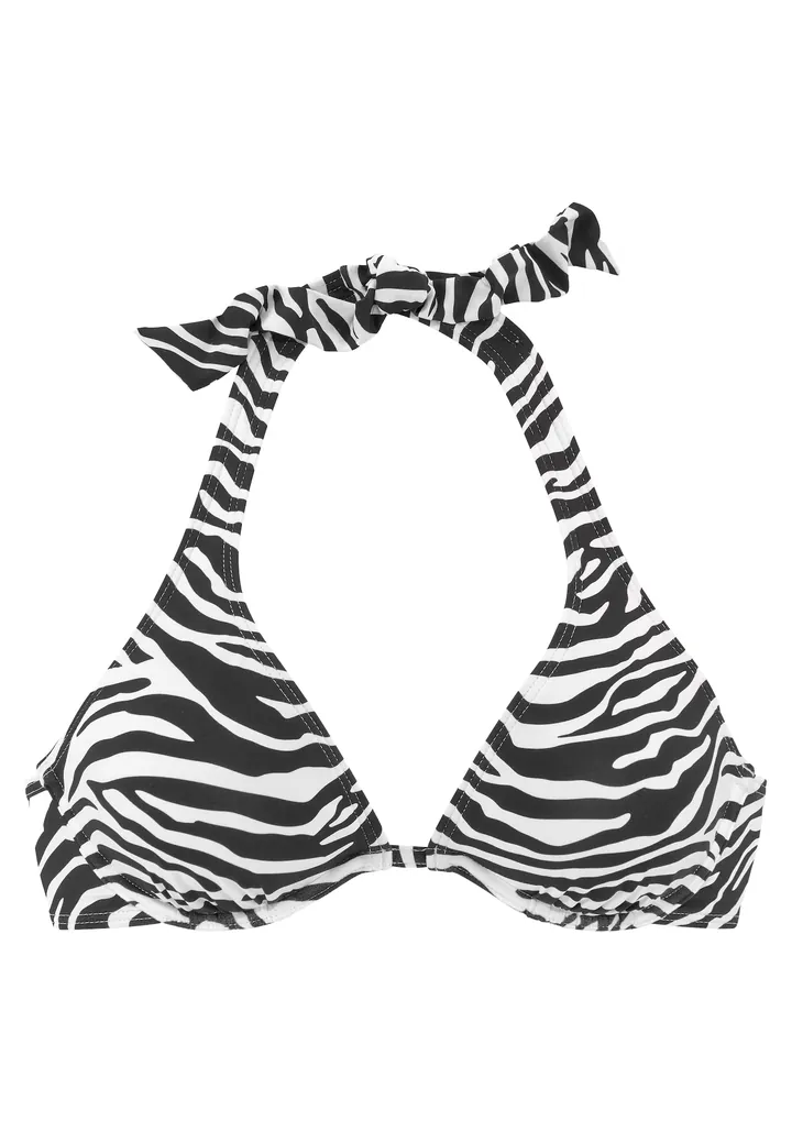 VENICE BEACH Top de bikini 'Fjella' negro / blanco