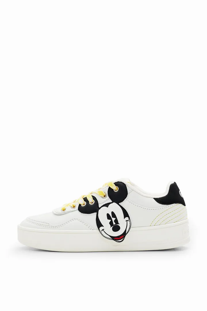 Desigual, Sneakers retro Mickey Mouse, Blanco, 36