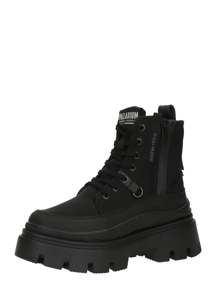 Palladium Botines con cordones 'SQUAD' negro