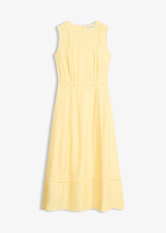Vestido midi de mezcla de viscosa suave