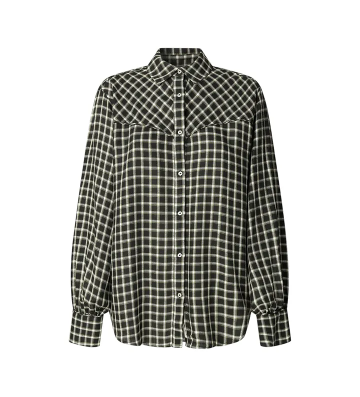 Pepe Jeans para mujer. PL3051247 Camisa Nala gris (M), Casual, Viscosa, Manga larga
