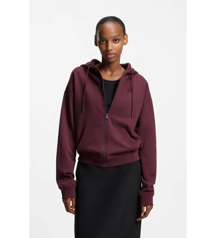 HUGO para mujer. 50535240 Sudadera Dalfine burdeos (L), Casual, Algodón