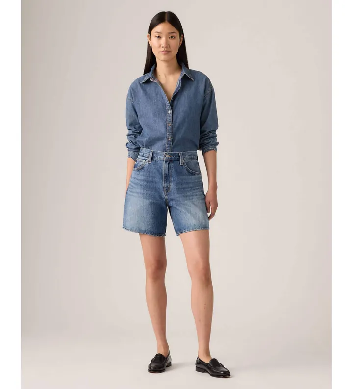 Levi's para mujer. A9311-0005 Shorts Baggy (26), Azul, Casual, Algodón, Denim