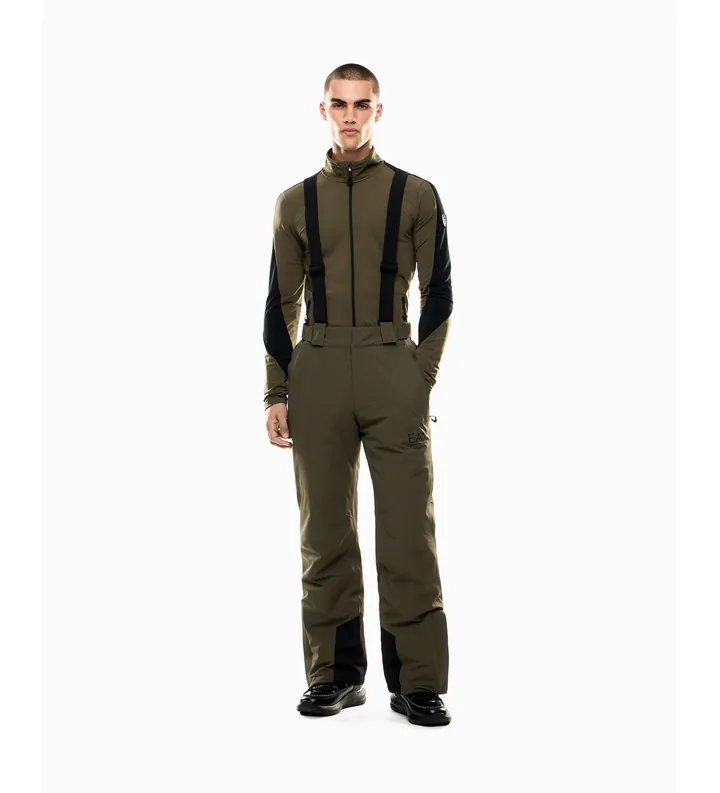 EA7 para hombre. 7M000465_AF13889 Pantalones Ski Kitzbuhel Protectum7 Verde (M), Casual, Deportivo, Sportswear, Multideporte, Poliéster, Nie