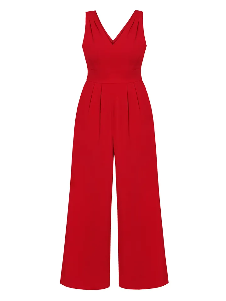 TATUUM Jumpsuit 'Fang' rojo