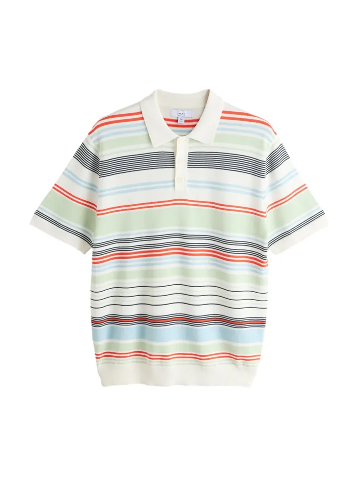 Next Jersey azul cielo / verde pastel / rojo claro / blanco