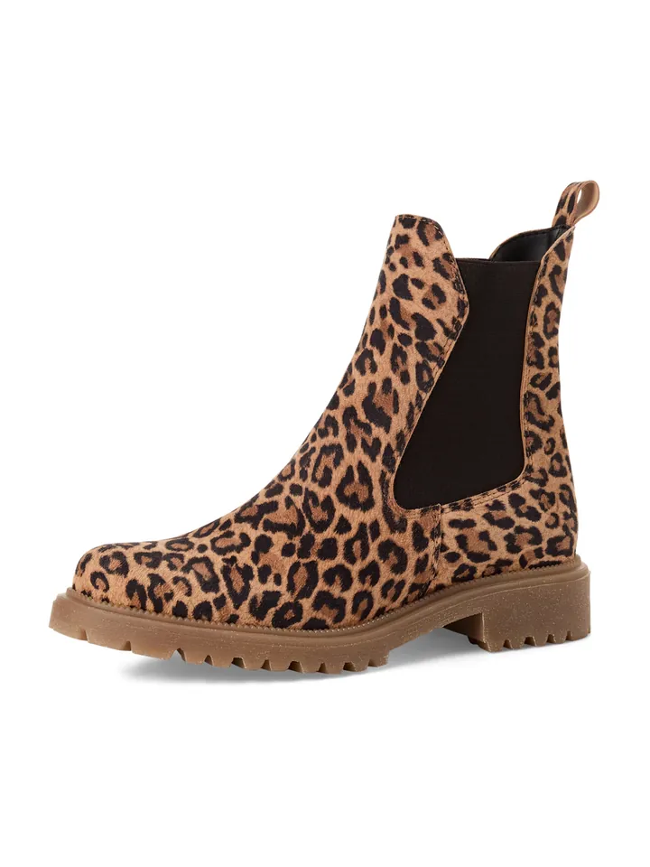Tamaris Botas Chelsea marrón / moca / negro