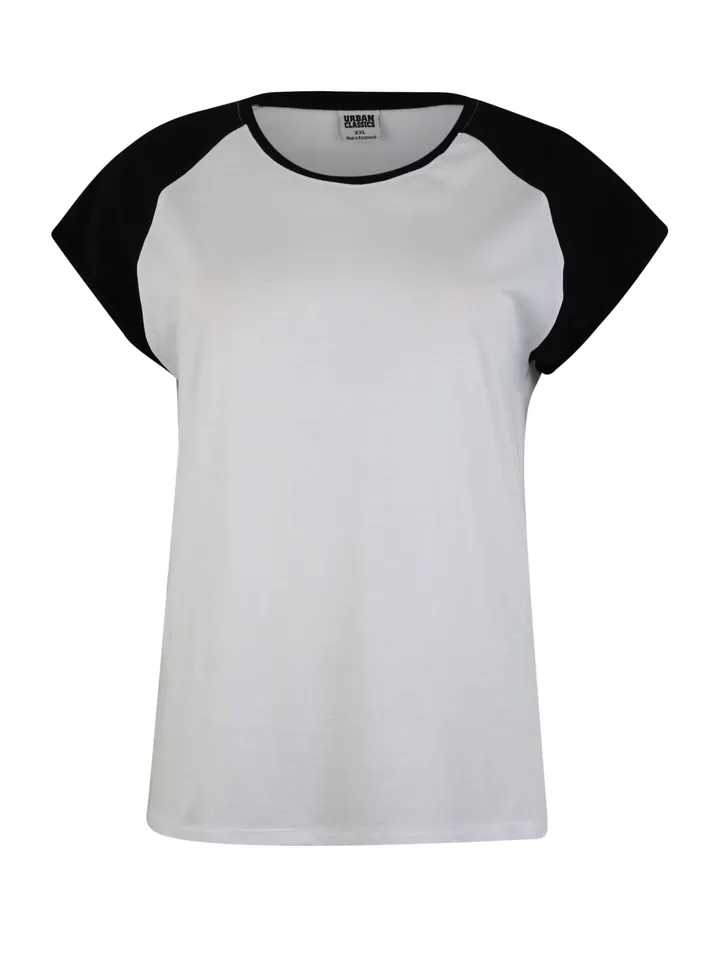 Urban Classics Camiseta negro / blanco
