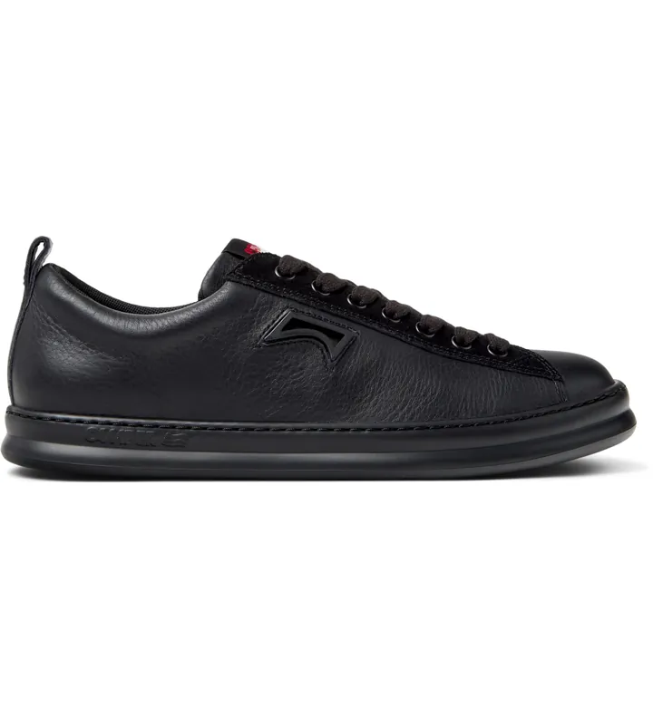 Camper para hombre. K101052-004 Zapatillas de piel Runner Four negro (40), Plano, Cordones, Casual