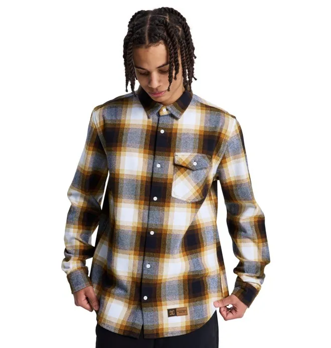 Marshal - Camiseta de franela Marrón hombre