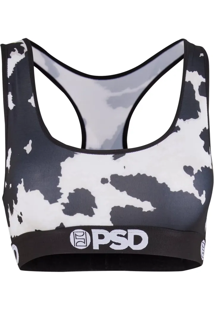 PSD Sujetador deportivo  antracita / negro / blanco