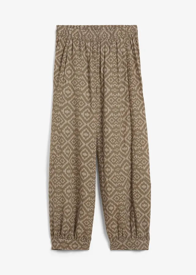 Pantalón bombacho de algodón puro