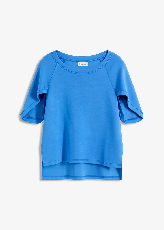 Camiseta holgada de mezcla de viscosa fluida