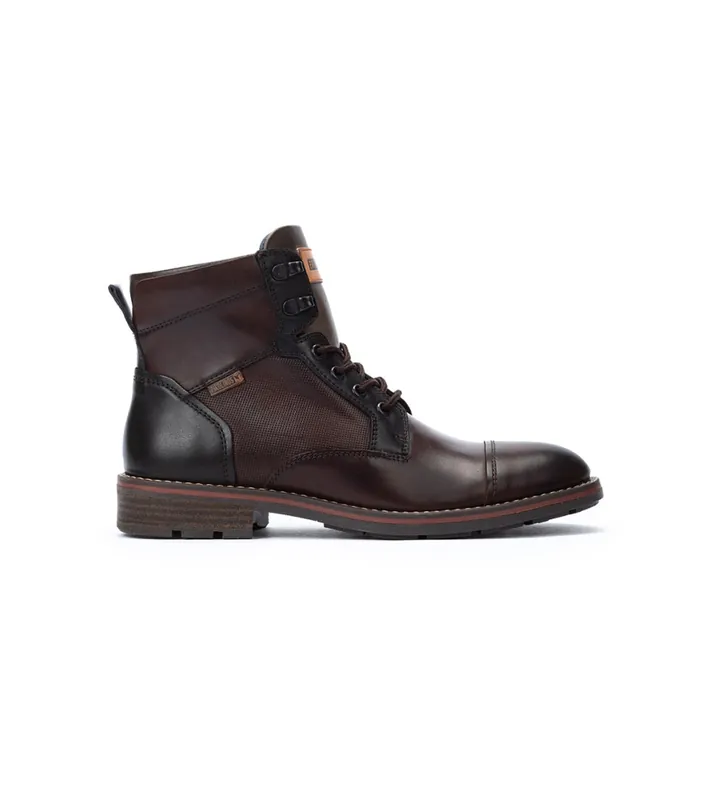 Pikolinos para hombre. M2M-8156C1 Botines de Piel York marrón (39), Plano, Cremallera, Casual