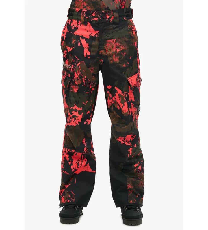 Superdry para hombre. MS110180A Pantalón largo de esquí Ultimate Rescue multicolor (L), Deportivo, Nieve, Poliéster Reciclado, Sostenible