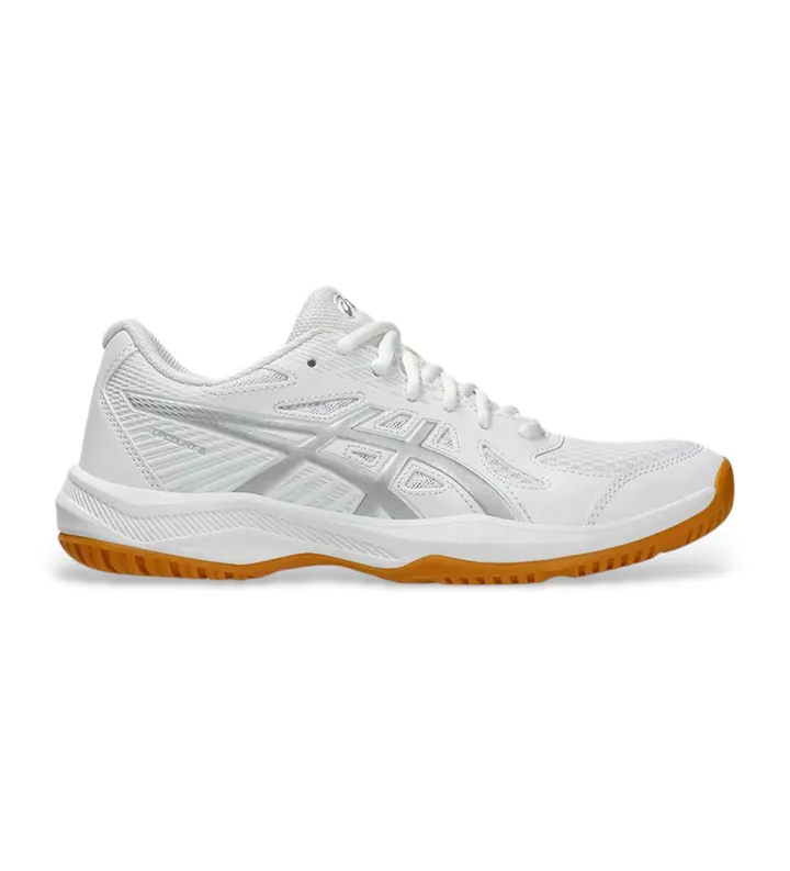 Asics para mujer. 1072A107 Zapatillas Upcourt 6 blanco (35.5), Plano, Cordones, Deportivo, Multideporte