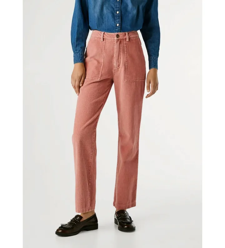 Pepe Jeans para mujer. PL2100002 Pantalón Tala rosa (L), Casual, Algodón